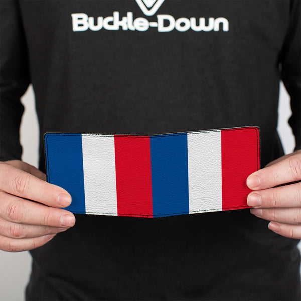 Buckle-Down Bi-Fold Wallet - France Flags