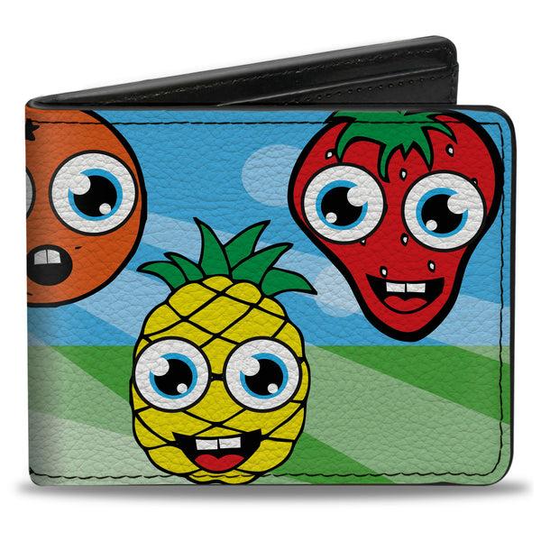 Buckle-Down Bi-Fold Wallet - Fruit Cartoon
