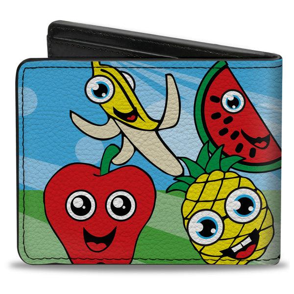 Buckle-Down Bi-Fold Wallet - Fruit Cartoon2
