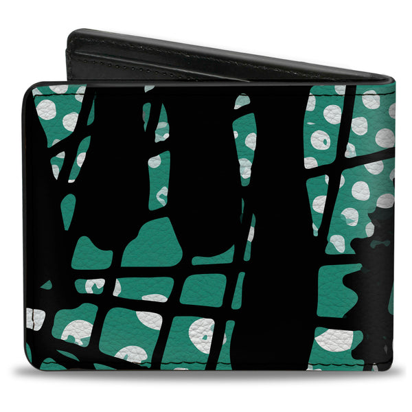 Buckle-Down Bi-Fold Wallet - Grunge Gears Green