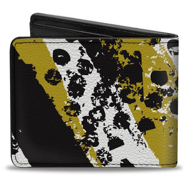 Buckle-Down Bi-Fold Wallet - Grunge Tread Yellow