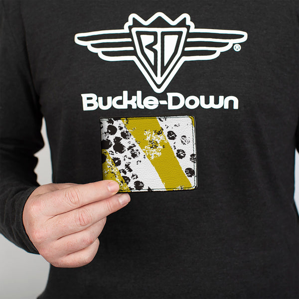 Buckle-Down Bi-Fold Wallet - Grunge Tread Yellow