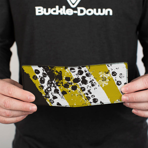 Buckle-Down Bi-Fold Wallet - Grunge Tread Yellow