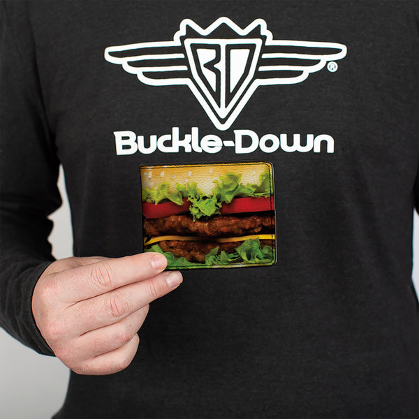 Buckle-Down Bi-Fold Wallet - Hamburger Vivid