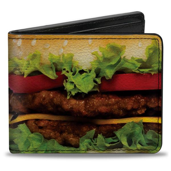 Buckle-Down Bi-Fold Wallet - Hamburger Vivid