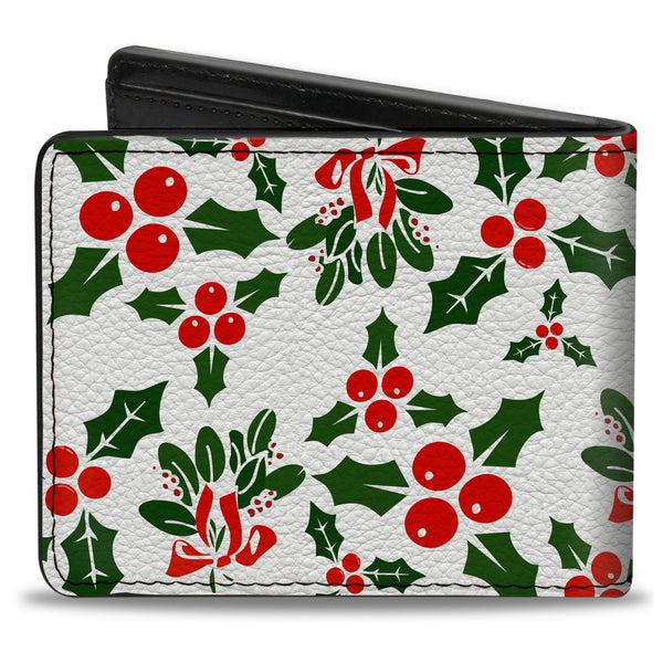 Buckle-Down Bi-Fold Wallet - Holly & Mistletoe