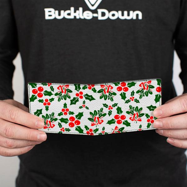 Buckle-Down Bi-Fold Wallet - Holly & Mistletoe