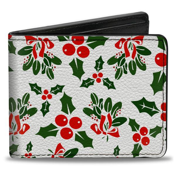 Buckle-Down Bi-Fold Wallet - Holly & Mistletoe