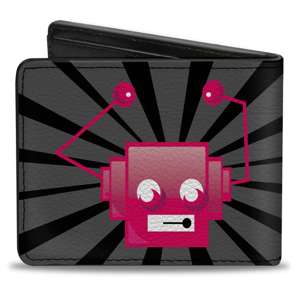 Buckle-Down Bi-Fold Wallet - Hot Beat Bot Pink