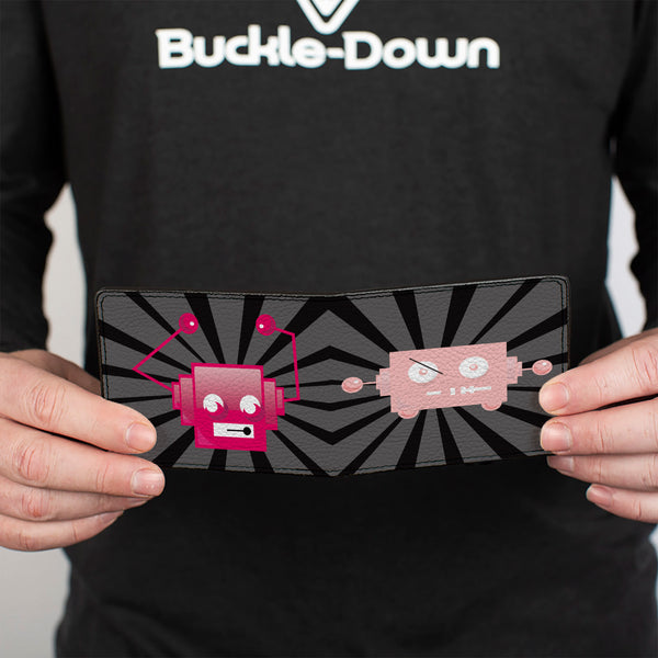 Buckle-Down Bi-Fold Wallet - Hot Beat Bot Pink