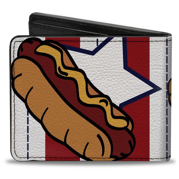 Buckle-Down Bi-Fold Wallet - Hot Dogs