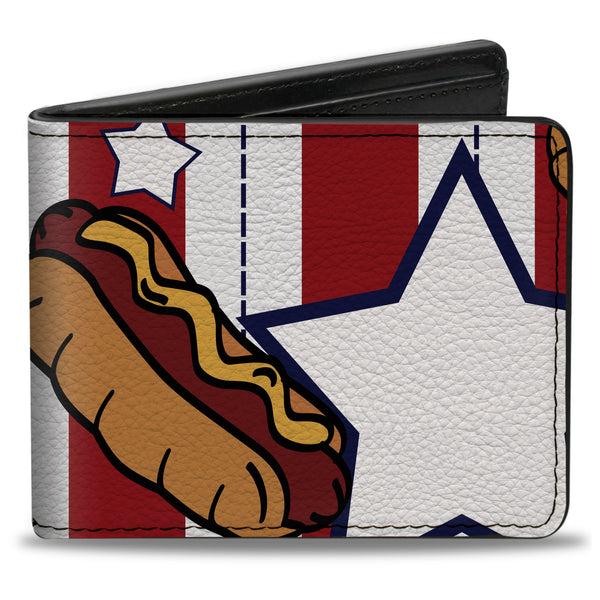 Buckle-Down Bi-Fold Wallet - Hot Dogs