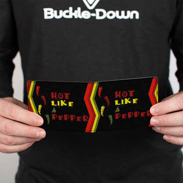 Buckle-Down Bi-Fold Wallet - Hot Like A Pepper