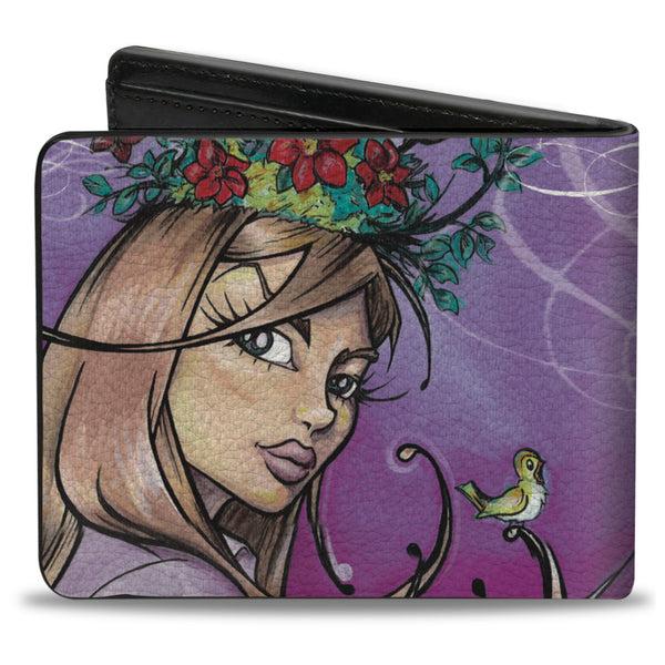 Buckle-Down Bi-Fold Wallet - Le Fleur