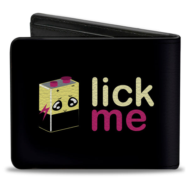 Buckle-Down Bi-Fold Wallet - LICK ME Battery Cartoon