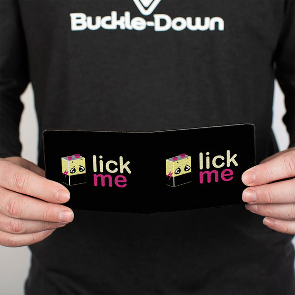 Buckle-Down Bi-Fold Wallet - LICK ME Battery Cartoon