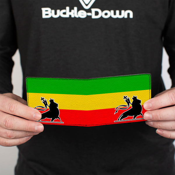 Buckle-Down Bi-Fold Wallet - Lion Of Zion