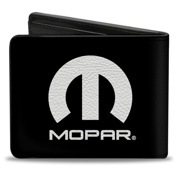 Buckle-Down Bi-Fold Wallet - MOPAR Logo Black White