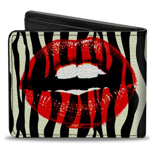 Buckle-Down Bi-Fold Wallet - Mouth Zebra