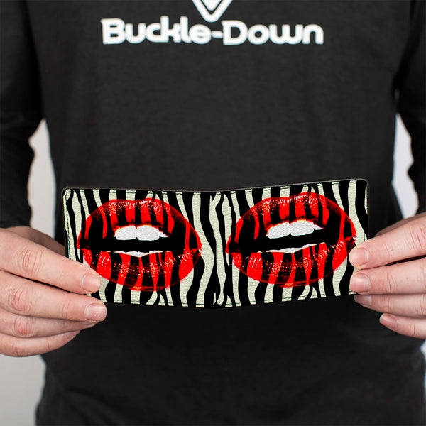 Buckle-Down Bi-Fold Wallet - Mouth Zebra
