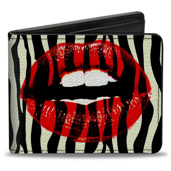 Buckle-Down Bi-Fold Wallet - Mouth Zebra