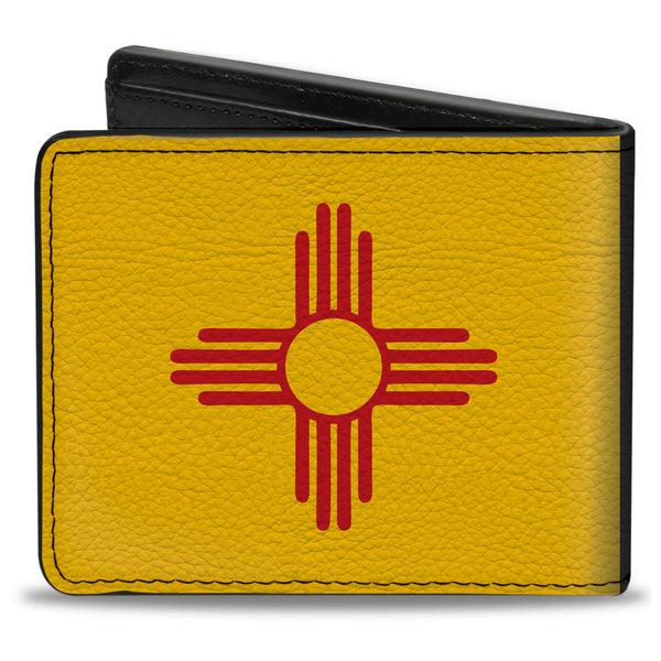 Buckle-Down Bi-Fold Wallet - New Mexico Flag Black