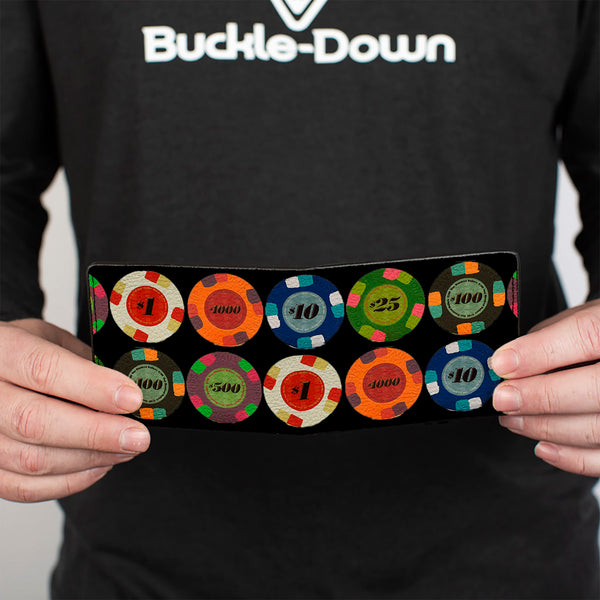Buckle-Down Bi-Fold Wallet - Poker Chips 1