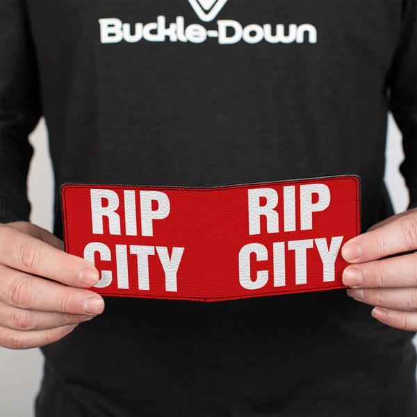 Buckle-Down Bi-Fold Wallet - RIP CITY Red White