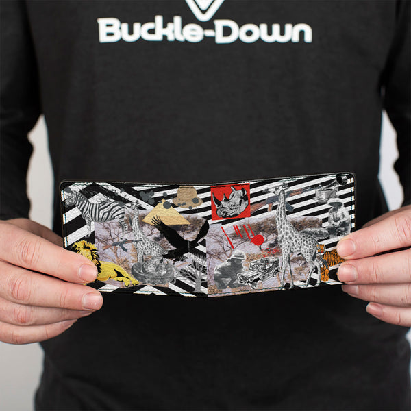 Buckle-Down Bi-Fold Wallet - Safari