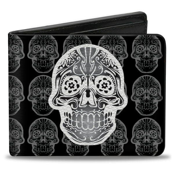 Buckle-Down Bi-Fold Wallet - Skull Candy