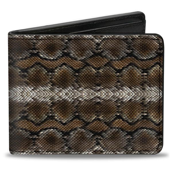 Buckle-Down Bi-Fold Wallet - Snake Skin 2