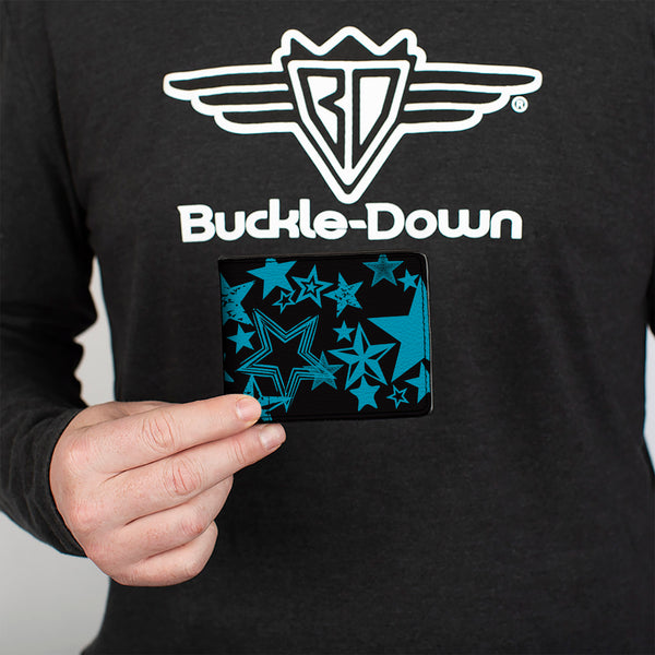 Buckle-Down Bi-Fold Wallet - Stargazer Black Blue