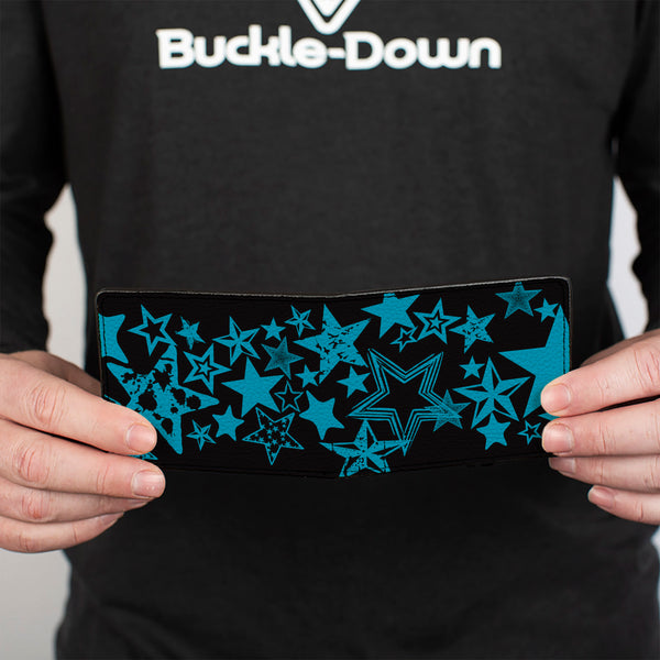 Buckle-Down Bi-Fold Wallet - Stargazer Black Blue