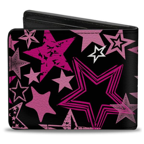 Buckle-Down Bi-Fold Wallet - Stargazer Black Pink