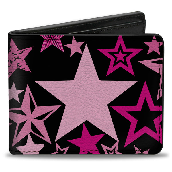 Buckle-Down Bi-Fold Wallet - Stargazer Black Pink