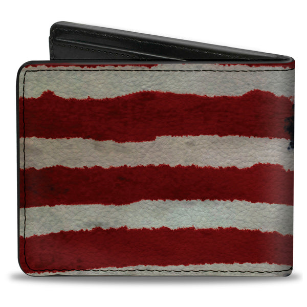 Buckle-Down Bi-Fold Wallet - Stars & Stripes Painting