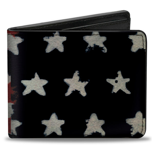 Buckle-Down Bi-Fold Wallet - Stars & Stripes Painting