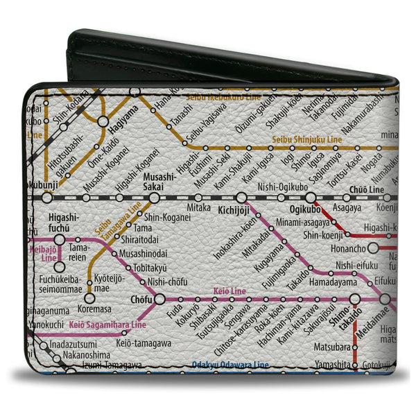 Buckle-Down Bi-Fold Wallet - Tokyo Subway