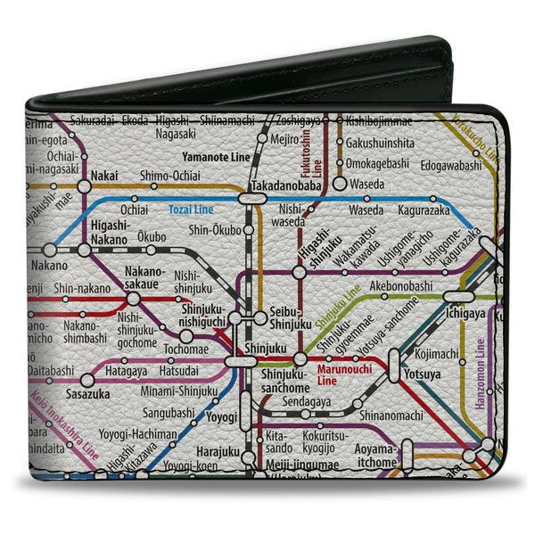 Buckle-Down Bi-Fold Wallet - Tokyo Subway