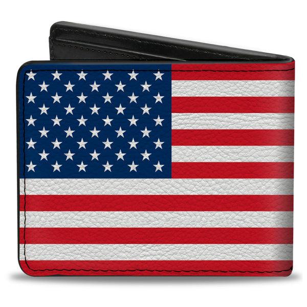 Buckle-Down Bi-Fold Wallet - United States Flag