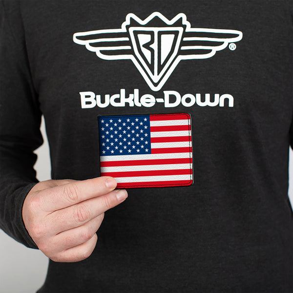 Buckle-Down Bi-Fold Wallet - United States Flag