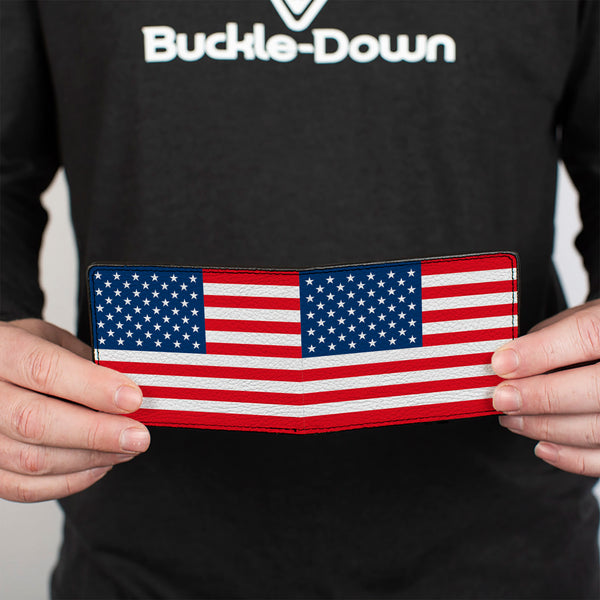 Buckle-Down Bi-Fold Wallet - United States Flag