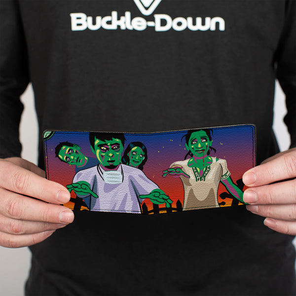 Buckle-Down Bi-Fold Wallet - Walking Zombies
