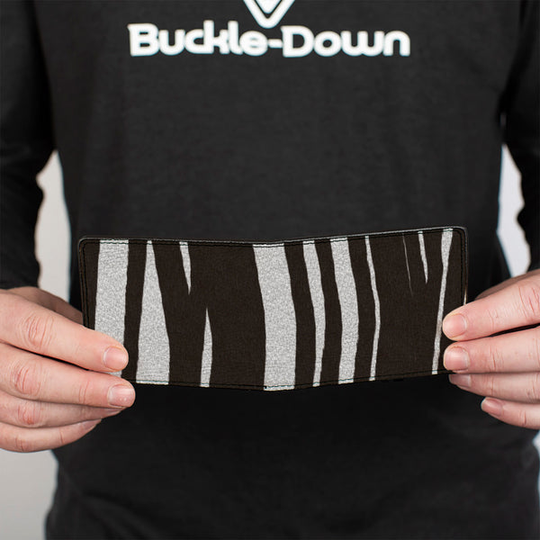 Buckle-Down Bi-Fold Wallet - Zebra