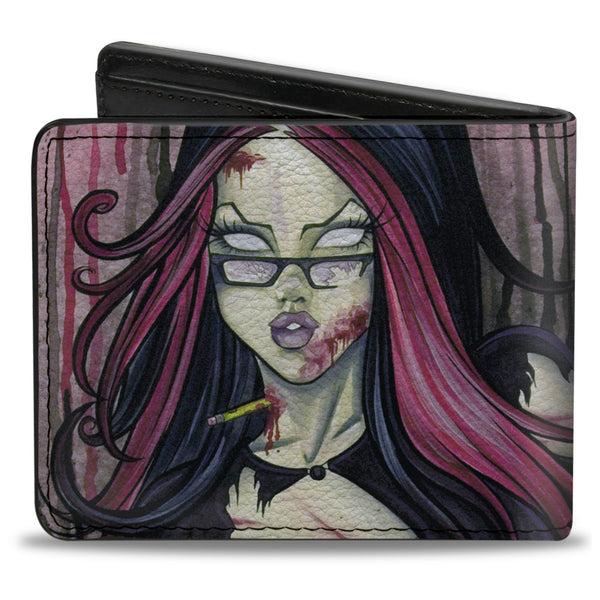Buckle-Down Bi-Fold Wallet - Zombie