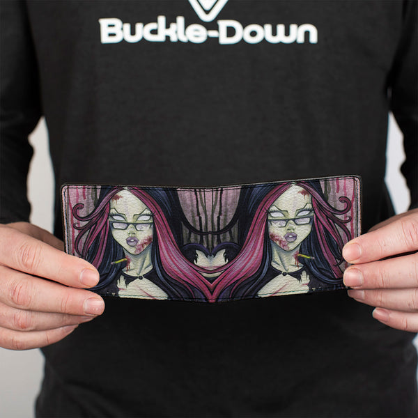 Buckle-Down Bi-Fold Wallet - Zombie