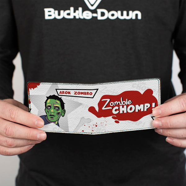 Buckle-Down Bi-Fold Wallet - Zombie CHOMP