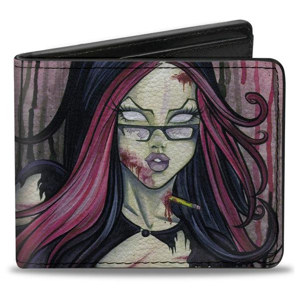 Buckle-Down Bi-Fold Wallet - Zombie