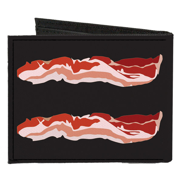 Buckle-Down Canvas Bi-Fold Wallet - Bacon