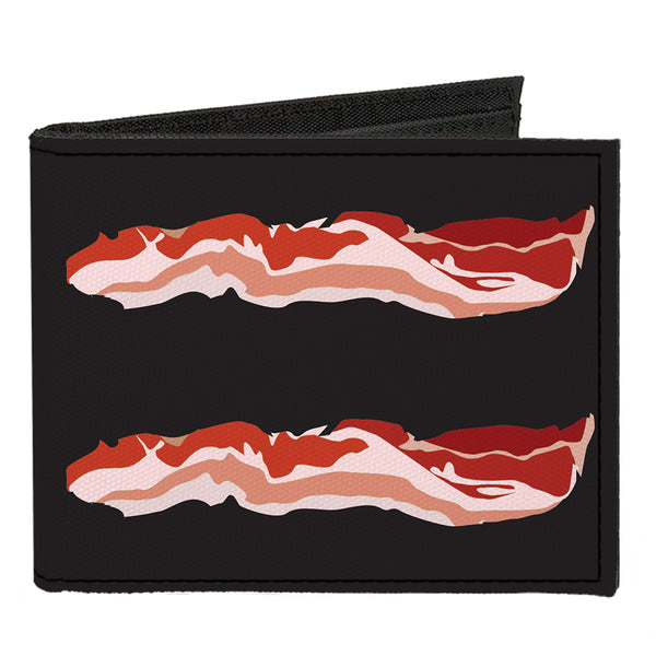 Buckle-Down Canvas Bi-Fold Wallet - Bacon